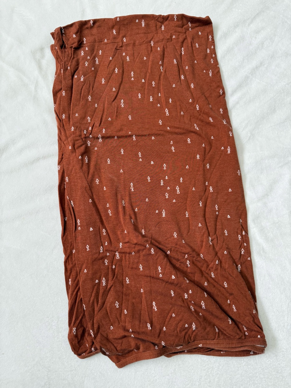 Lou Lou & Company Rust Triangle Swaddle Blanket